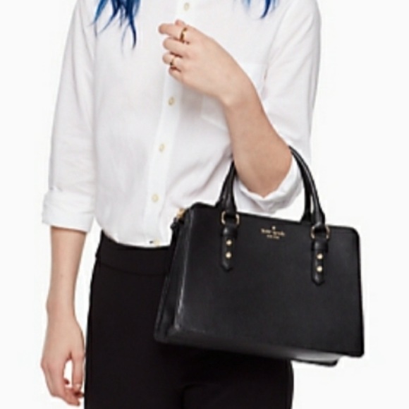 Kate Spade mulberry street Lise satchel Blk/brown - Picture 13 of 13